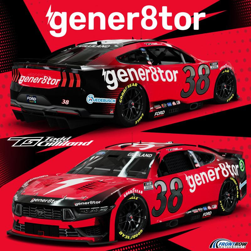 Front Row Motorsports Begins 2024 Season At The World Center Of Racing   Gilliland No 38 Generator Cup Car 