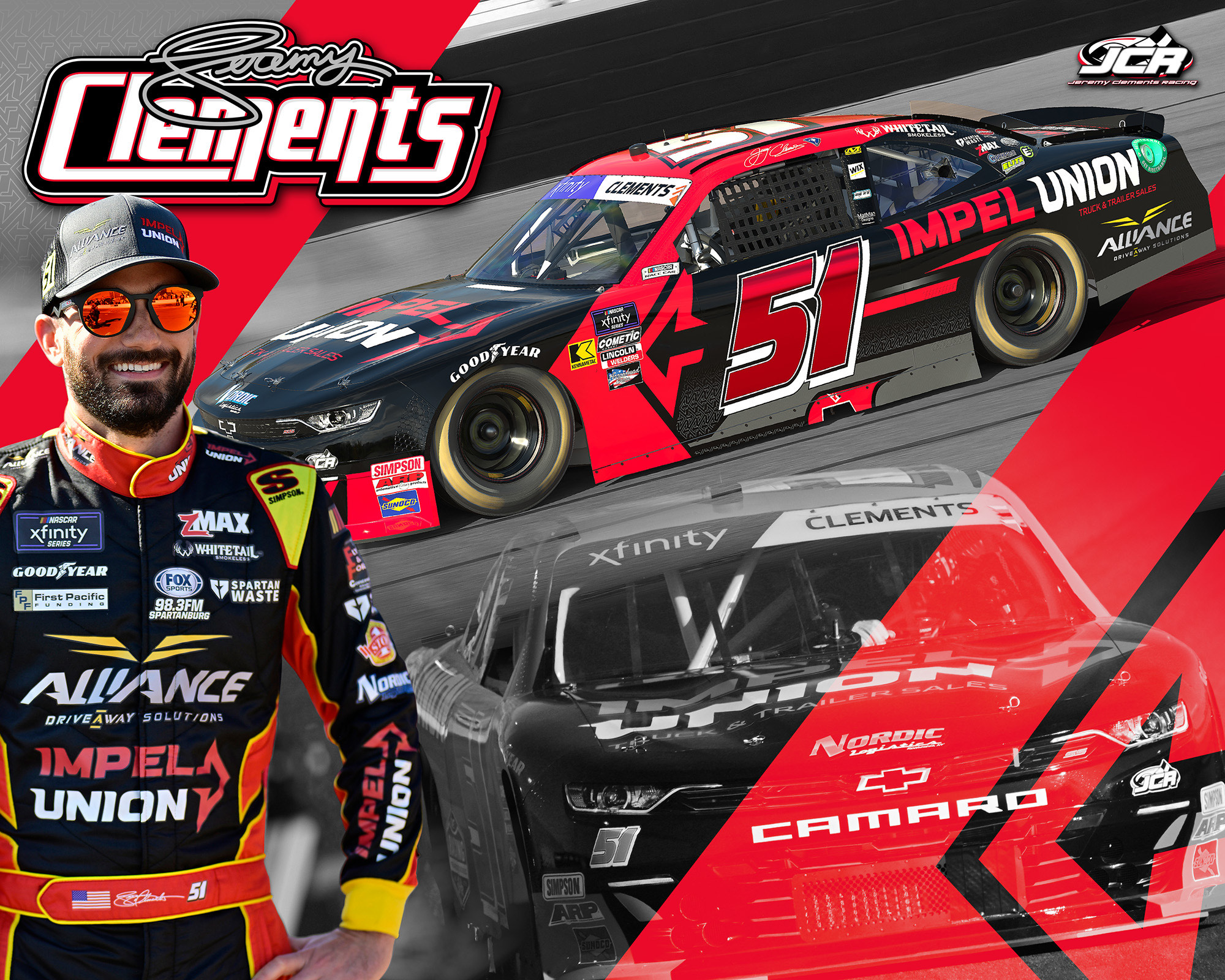 Jeremy Clements Racing’s fleet of partners will grow again in 2024